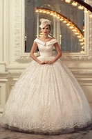 short sleeves elegant a line sweetheart off the shoulder court train tulle wedding dress custom made appliques lace bridal gowns