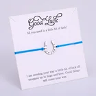 Хорошая Подкова на удачу счастливый четырехлистный клевер Fortune подвеска в форме трилистника браслеты для женщин и мужчин унисекс регулируемые ювелирные изделия Прямая поставка