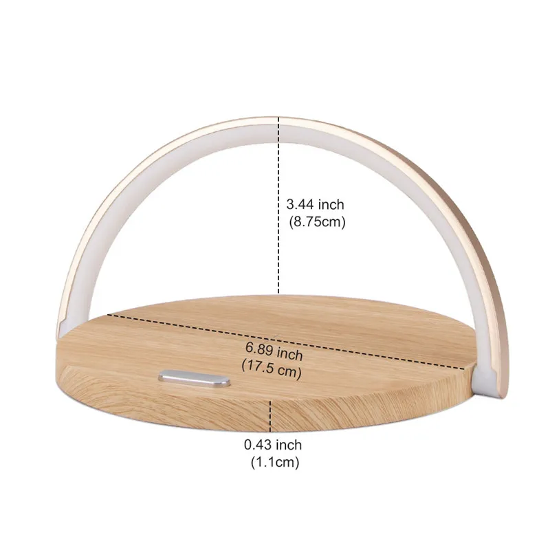 

Wireless Charger Table Lamp Charging Holder Mobile Phone Night Light Holder Ultra-thin Charging 10W Fast Led Wireless Charger