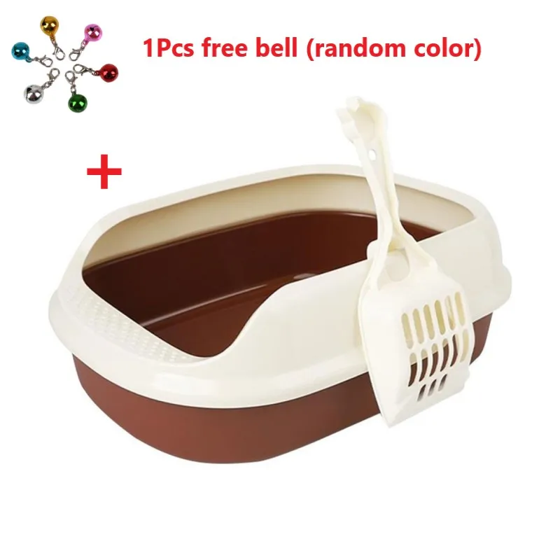 

Cat Litter Box Cat Toilet Crack-Proof Durable Semi-Enclosed Small Litter Box Send Cat Litter Scoop Kitten Dog Bedpan Anti Splash