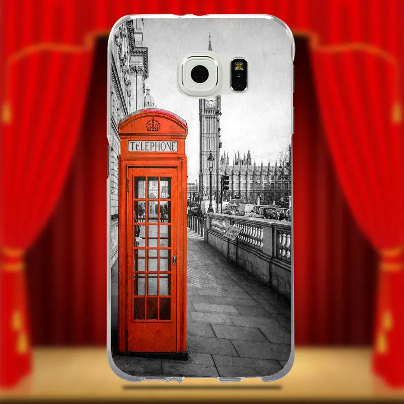 Мягкий силиконовый чехол из ТПУ для мобильных аксессуаров винтажный Лондонский