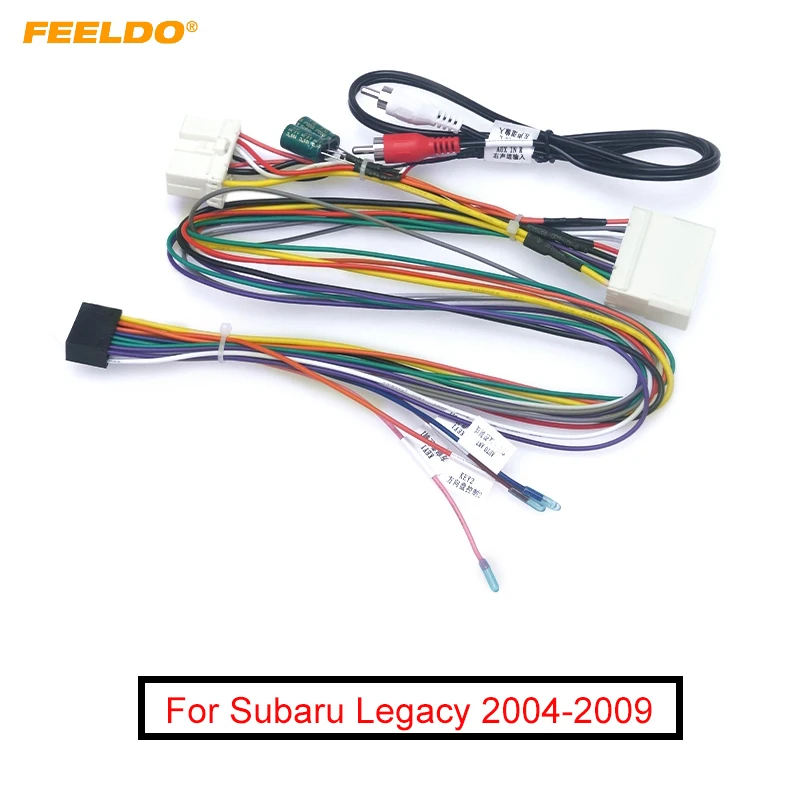 FEELDO автомобильный 16pin аудио жгут проводов для Subaru Legacy 04 09 Aftermarket стерео Установка