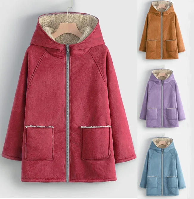 Женская куртка женская верхняя одежда с капюшоном осенняя и зимняя теплая