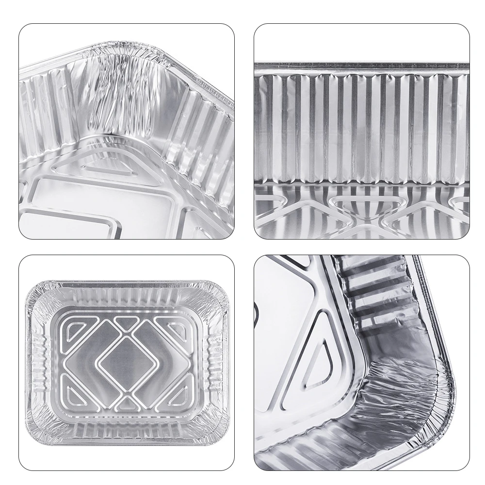 Контейнер для еды Алюминий Фольга смазка кастрюли одноразовые барбекю поддон