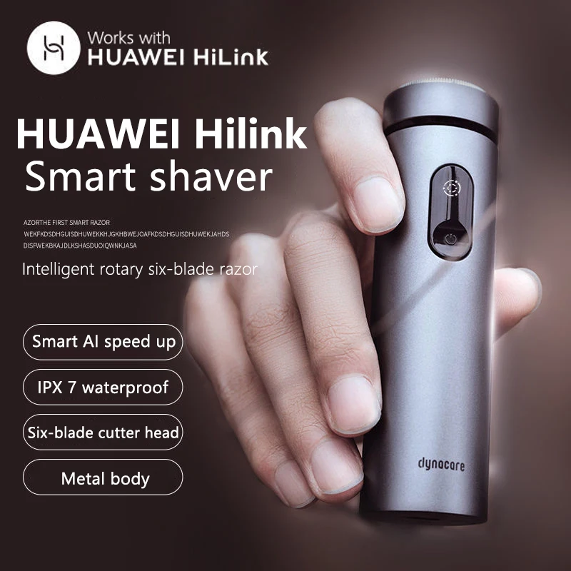 Huawei Hilink Men's Shaver Hair Beard Professional Portable Mini LED Display Mens Electric Shavers Shaving Machine for Man Body