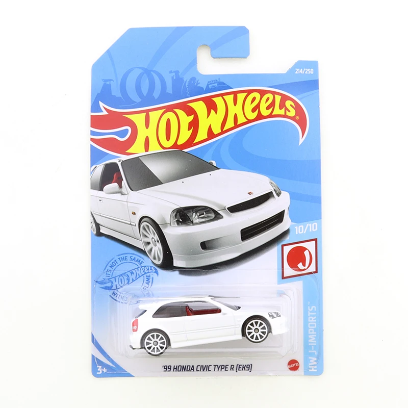 

2021-214 Hot Wheels 99 HONDA CIVIC Тип R EK9 мини-купе из сплава 1/64 металлическая литая модель автомобиля детские игрушки в подарок