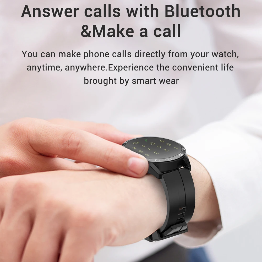 Умные часы с Bluetooth наручные Смарт 290MAH большой Ёмкость Батарея спортивные трекер HR