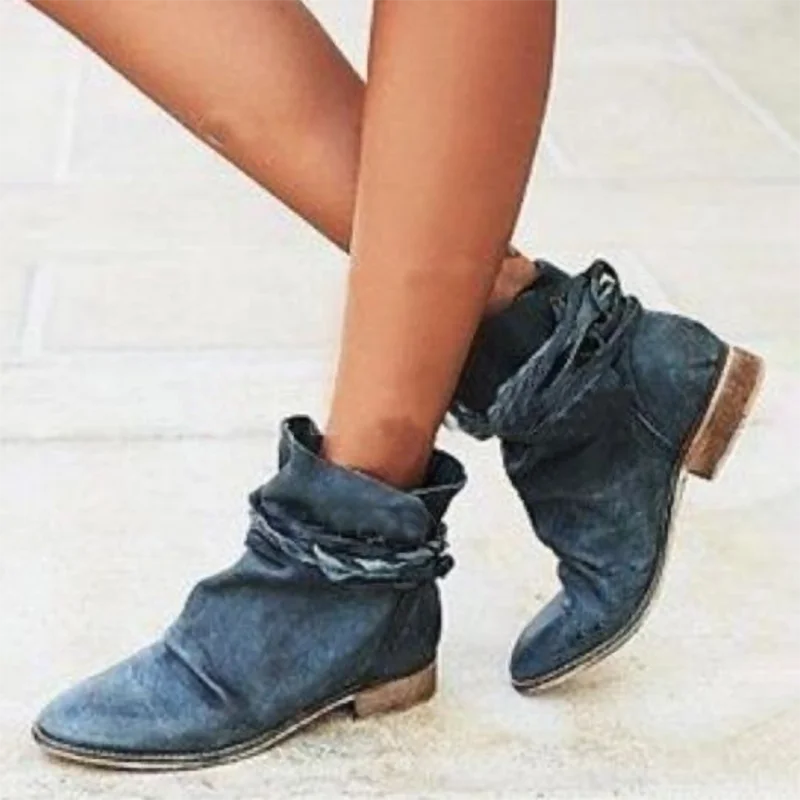 

Litthing Winter Women Biker Ankle Boots Leather Wipe High Heel Lace Up Rubber Round Toe Black Platform Ladies Shoes Botas Mujer