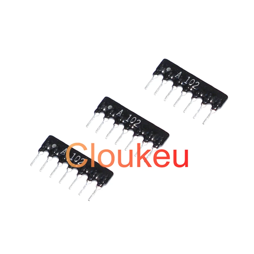 

DIP Network Resistance 7pin A103J 1K 10K 3K3 4K7 5K1 20K 5%