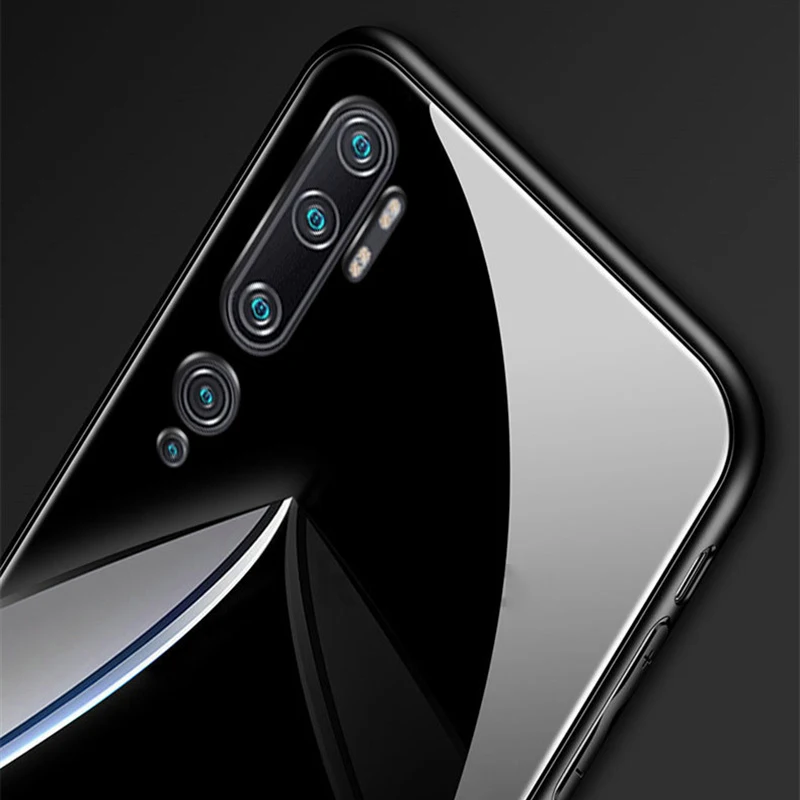 For Xiaomi Mi 9 Lite Pro Note 10 CC9 Case Silicone Frame Hard Glass Cover Redmi 8 8A 8T |