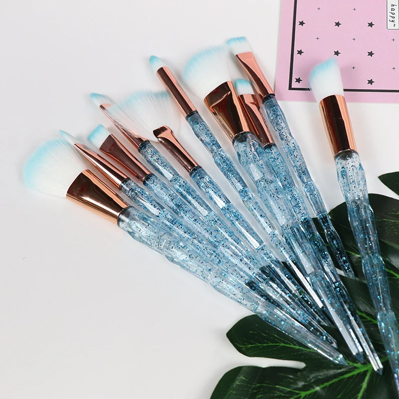 Набор кистей для макияжа Dighealth набор из 10 профессиональных алмазного тональная