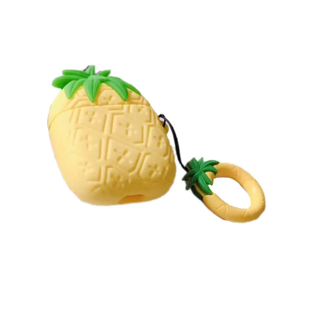 Креативный Мягкий силиконовый чехол с рисунком ананаса кактуса для Airpods