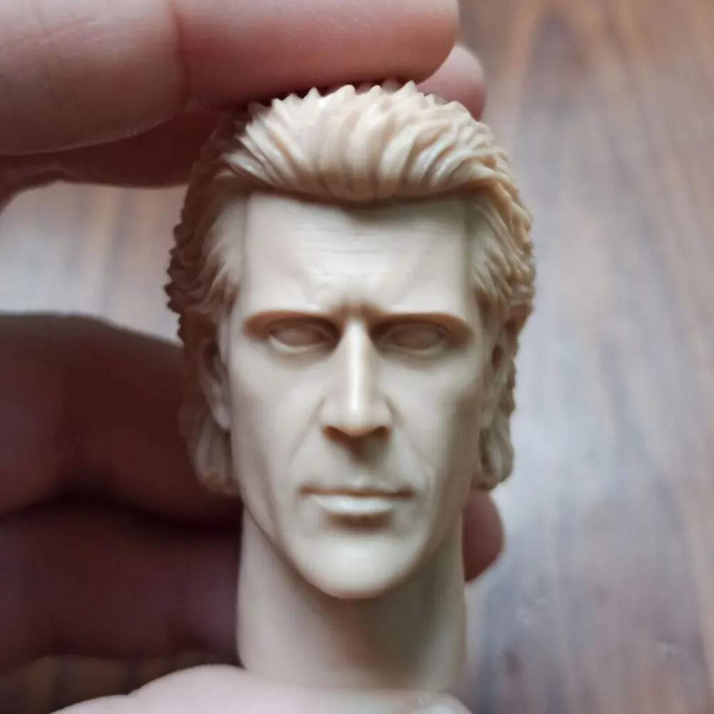 

Hot Sale 1/6th Male Brave Heart William Wallace Superstar Head Sculpture White Unpainted For 12inch Doll Action DIY Accessories