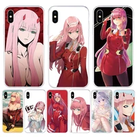 for iphone 12 11 pro xs max se 2020 xr x 7 8 plus case soft tpu zero two franxx back cover for iphone 11 phone case