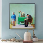 Современная картина маслом влюбленная пара Дэвид хокни мои родители Художественная печать на холсте для гостиной и спальни Домашнее Украшение стен