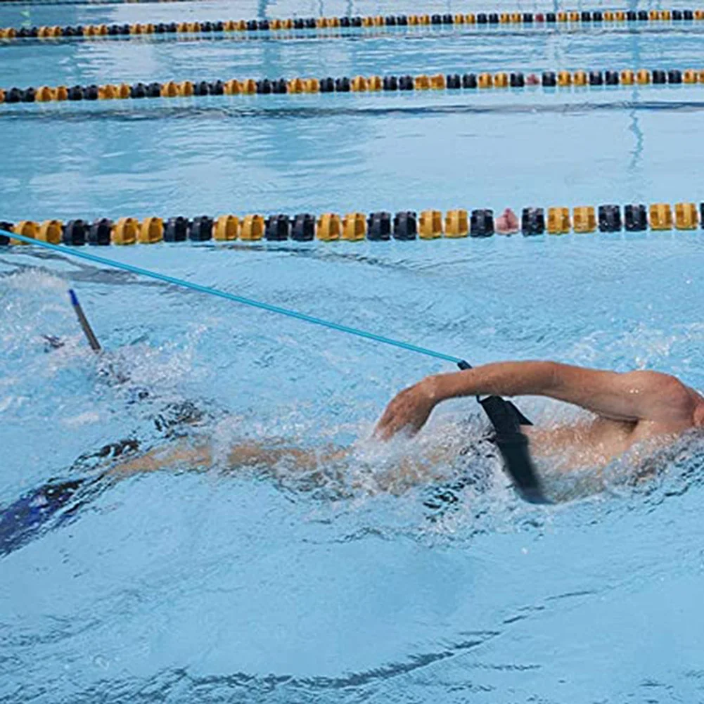 

Hot Swim Training Belts Leash Tether Stationaries Swimming Harness Bungee Cords Resistance Bands DO2