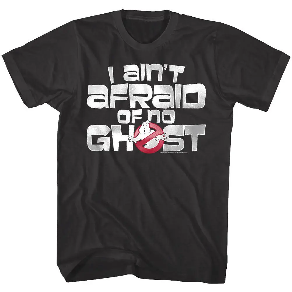 Ghostbusters я Ain'T боятся никакого призрак Мужская футболка значок символ мультфильм