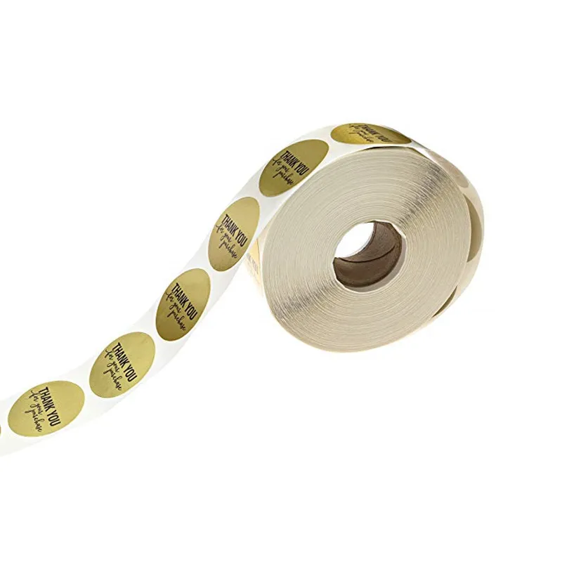 9 видов стилей 500 шт Золотая наклейка спасибо для свадебного украшения