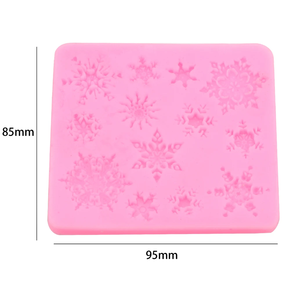

Fondant Snowflake Cake Mold Baking Tools Silicone Halloween Theme Cake Decoration Food Grade Material Dining Bar