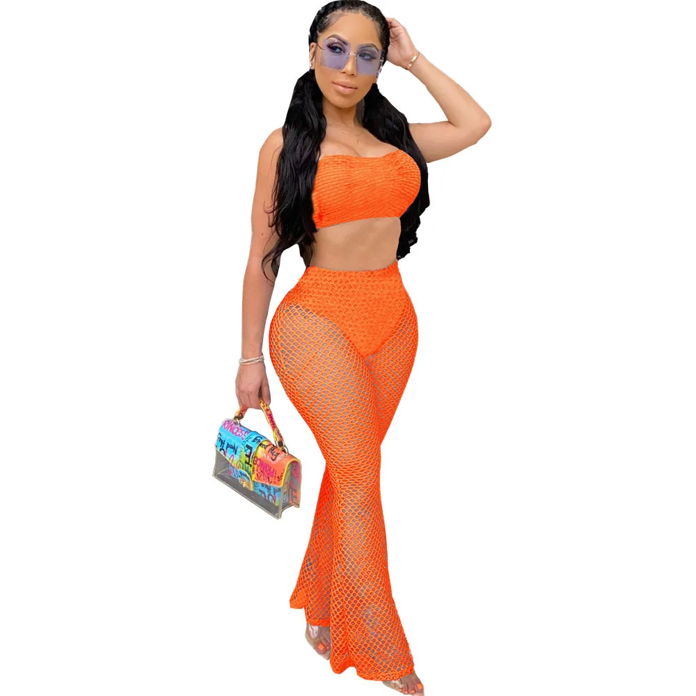 Пикантный сетчатый топ Adogirl комплект из двух предметов Модный повседневный