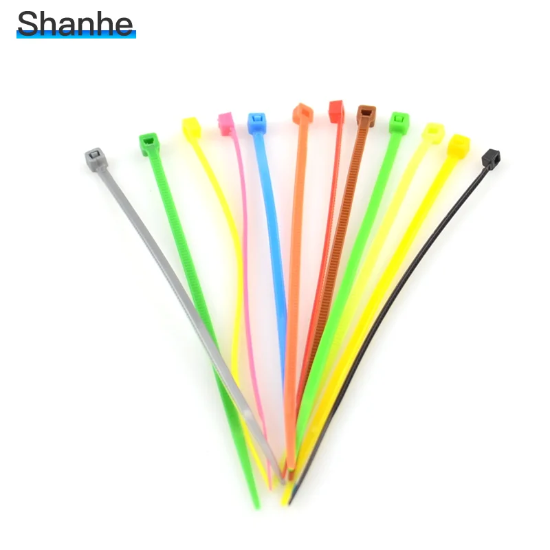 Кабельные стяжки Нейлоновые самоблокирующиеся 3 х 100 мм шт./упак. цветные 11 цветов