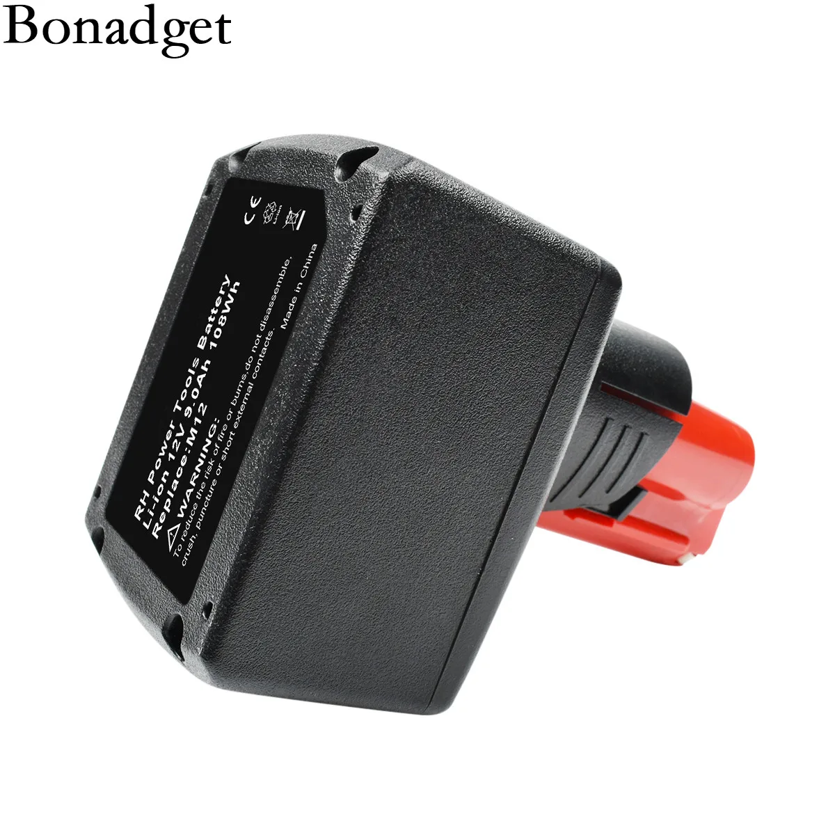 Bonadget 2Pack For Milwaukee M12 9000mah Li-ion Rechargeable Battery 48-11-2401 MIL-12A-LI Power Tool | Электроника