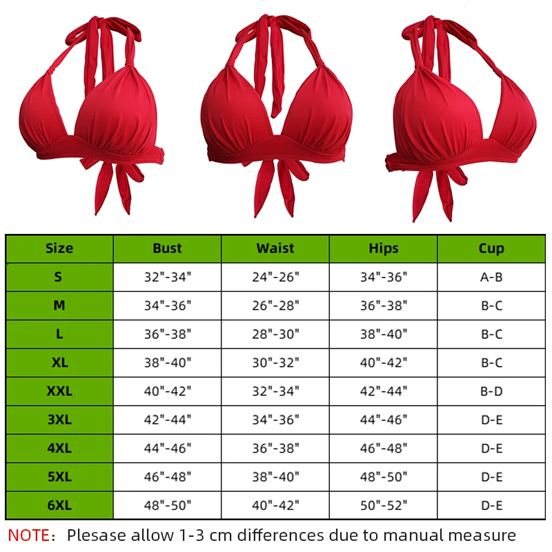 

2020 Red Sexy Bra Plus Big Cup Bandage Bikinis Mujer Tops Underwear Swimwear Women Swimsuit Bathing Beachwear Swimming Suit
