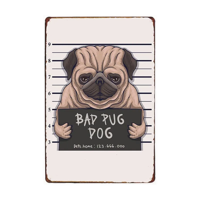 Плакат с надписью Best Dad Dog Ever 20x30 см |