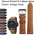Ремешок кожаный для Huawei Watch GT 2 46 мм GT 2 42 мм GT2 Pro 2e Watch 3 Pro Honor Magic Watch 2 46 мм 20 мм 22 мм