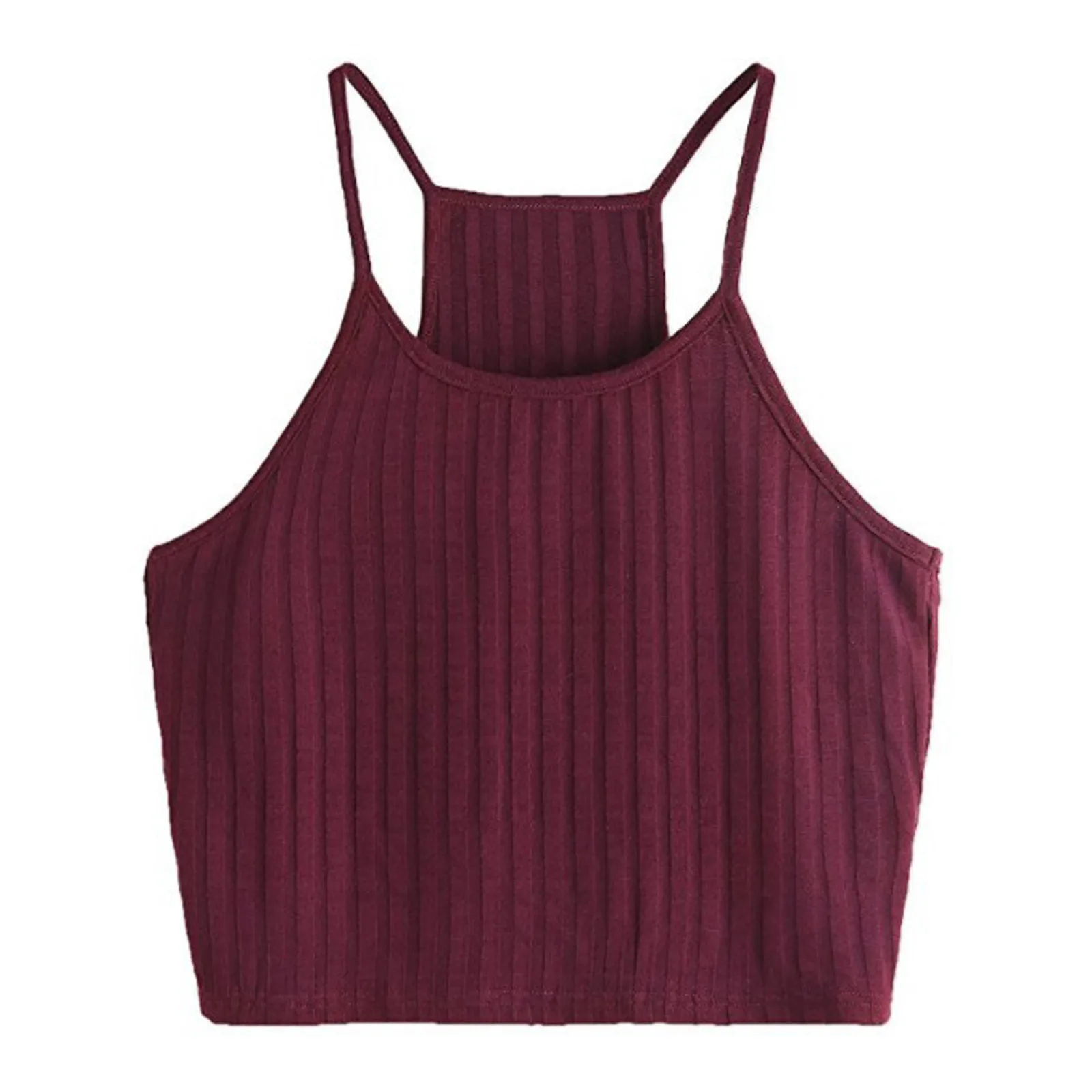 

Off Shoulder Summer Simple Tanks Tops Women Sexy Solid Suspender Bottoming Shirt Casual Suspender Shirt 2021 Bottom Tops