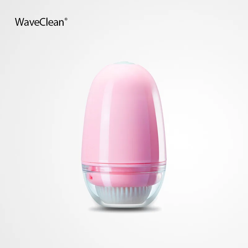 Waveclean Huan Qing стиль мини звуковой электрический Очищающий Инструмент щетка для лица - Color: Powder