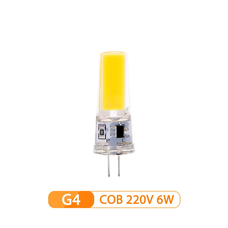 G4 AC 220V 3W 10 шт./лот Светодиодный лампа G4 G9 E14 затемнения 220V 6 Вт, 9 Вт COB SMD светодиодный заменить галогенные лампы люстры лампы - Испускаемый цвет: G4 AC 220V 3W