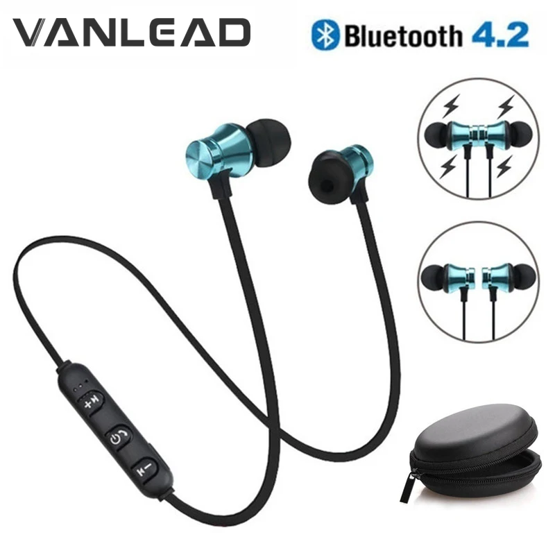 Спортивные магнитные Bluetooth наушники беспроводные наушники-вкладыши с микрофоном