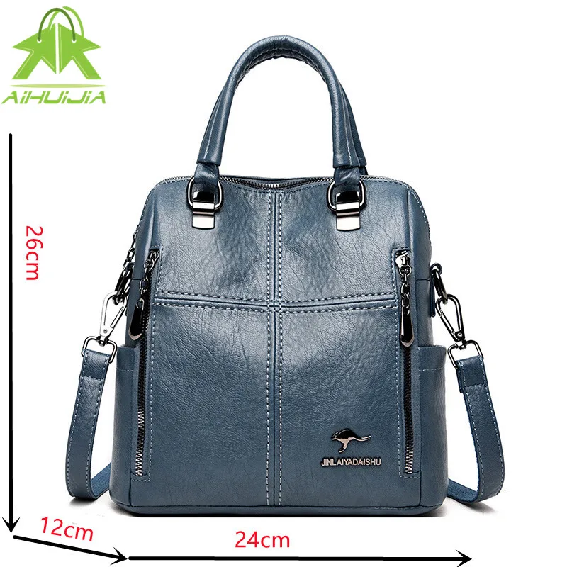 

Fashion Retro Womens High Capacity Shoulder Bags 2021 New Solid Color High Quality Pu Leather Travel Messenger Bag Women Handbag