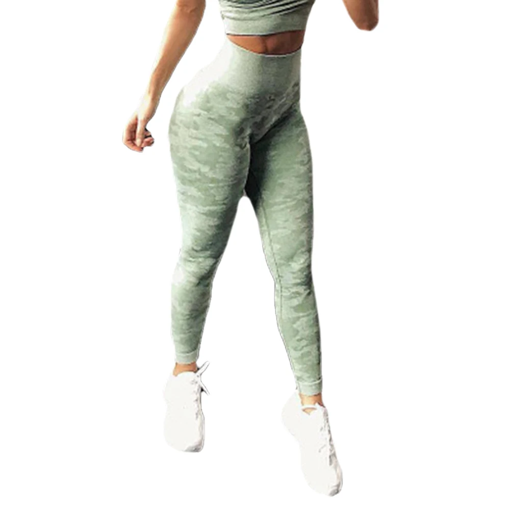 

2019 Camo Seamless Leggings High Waist Fitness Yoga Pants Women Gym Leggings Tummy Control Leggings Casual Sports Women Clothes