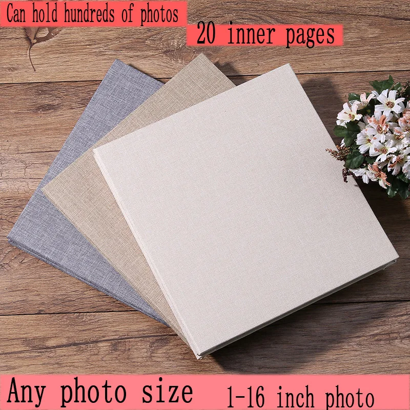 Альбом для фотографий из льняной ткани|Фотоальбомы| |