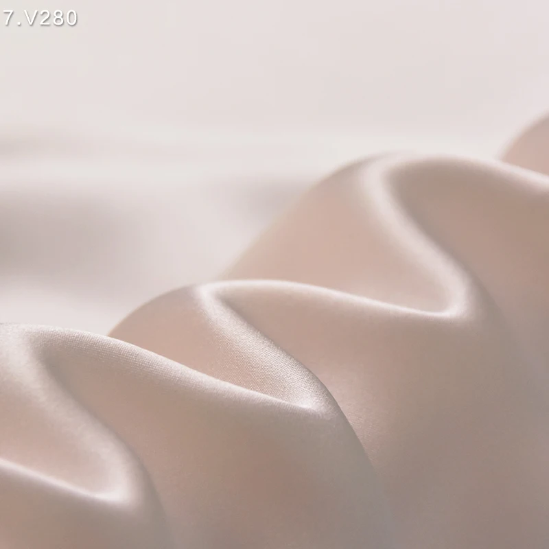 HYSK 100% Шелковая атласная ткань для невесты натуральный Шармез высококачественный