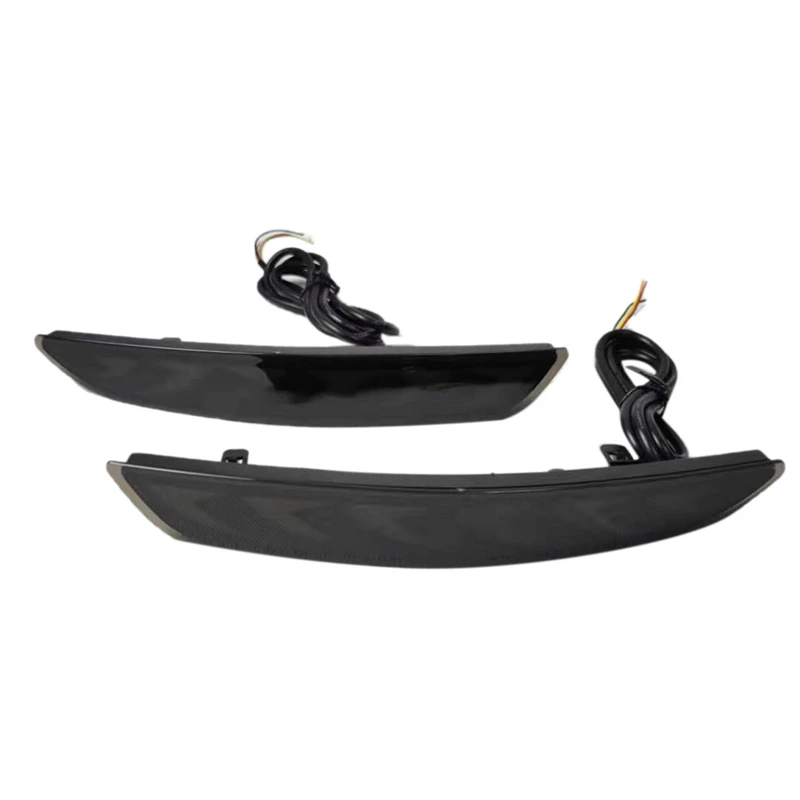 

2 шт. для Mazda Axela 2020 12 В светодиодный бампер задний противотуманный фонарь стоп-сигнал динамический поворотный отражатель