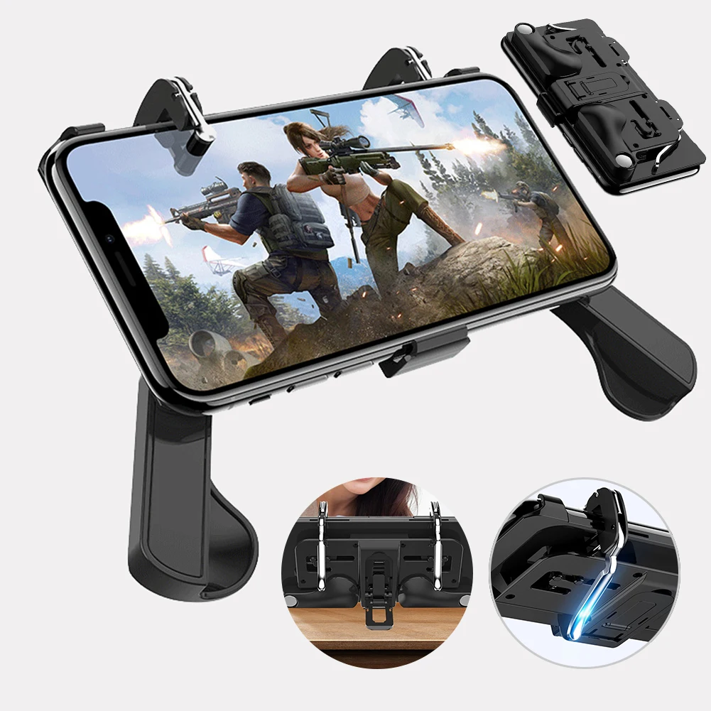 Мобильный игровой контроллер для PUBG геймпад раскладной стрелок Кнопка триггера