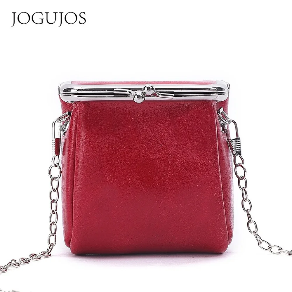 

New 2021 leather handbags fashion multifunctional gold bag lipstick bag retro metal chain messenger small bag