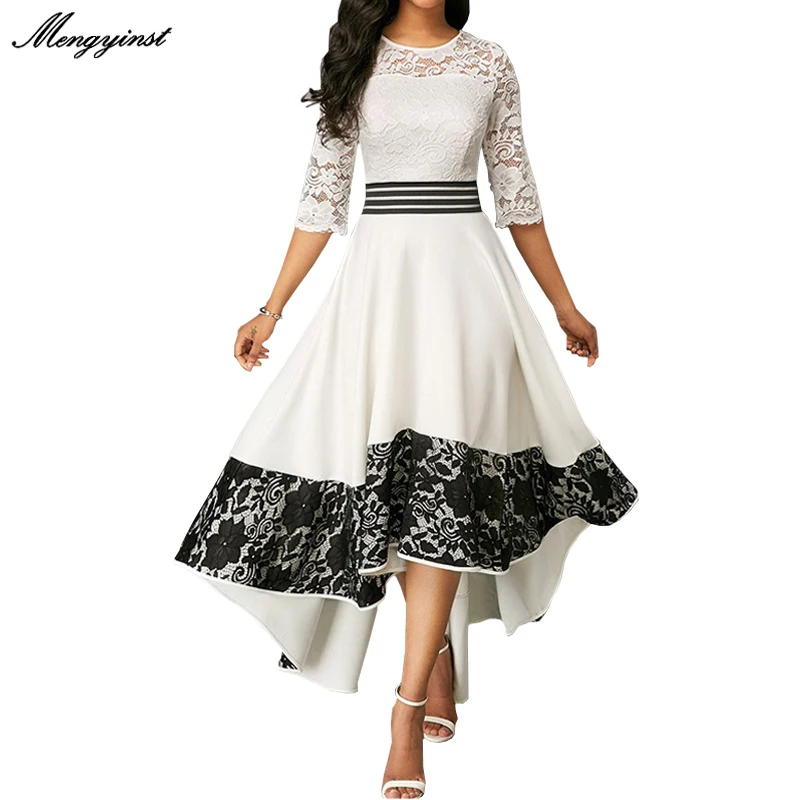 

Женское кружевное платье макси, элегантное привлекательное белое длинное праздничное платье с вырезами, повседневное облегающее бальное п...