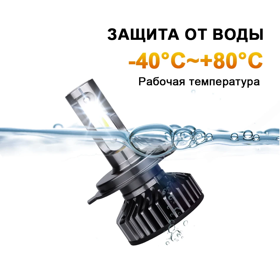 Автомобильный светильник с ампулой led h4 luces led h7 ampada h11 led 9005 9006 hb3 hb4 6500k 4300k 5000k автомобильный головной светильник luz led automovil