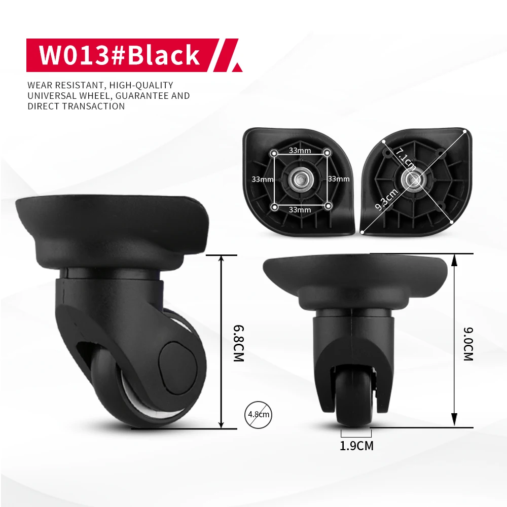 DiLong W013 Luggage wheel accessories suitcases universal wheels trolley cases luggage silent wheels accessories roller Casters