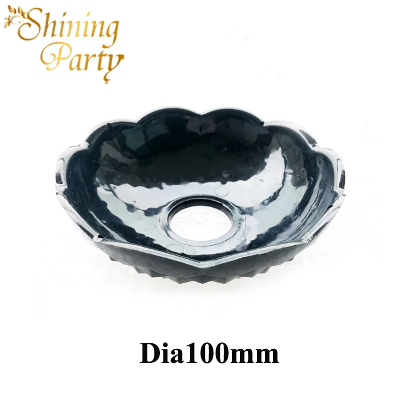 Черные акриловые подсвечники dia100 мм осветительные аксессуары Бесплатная