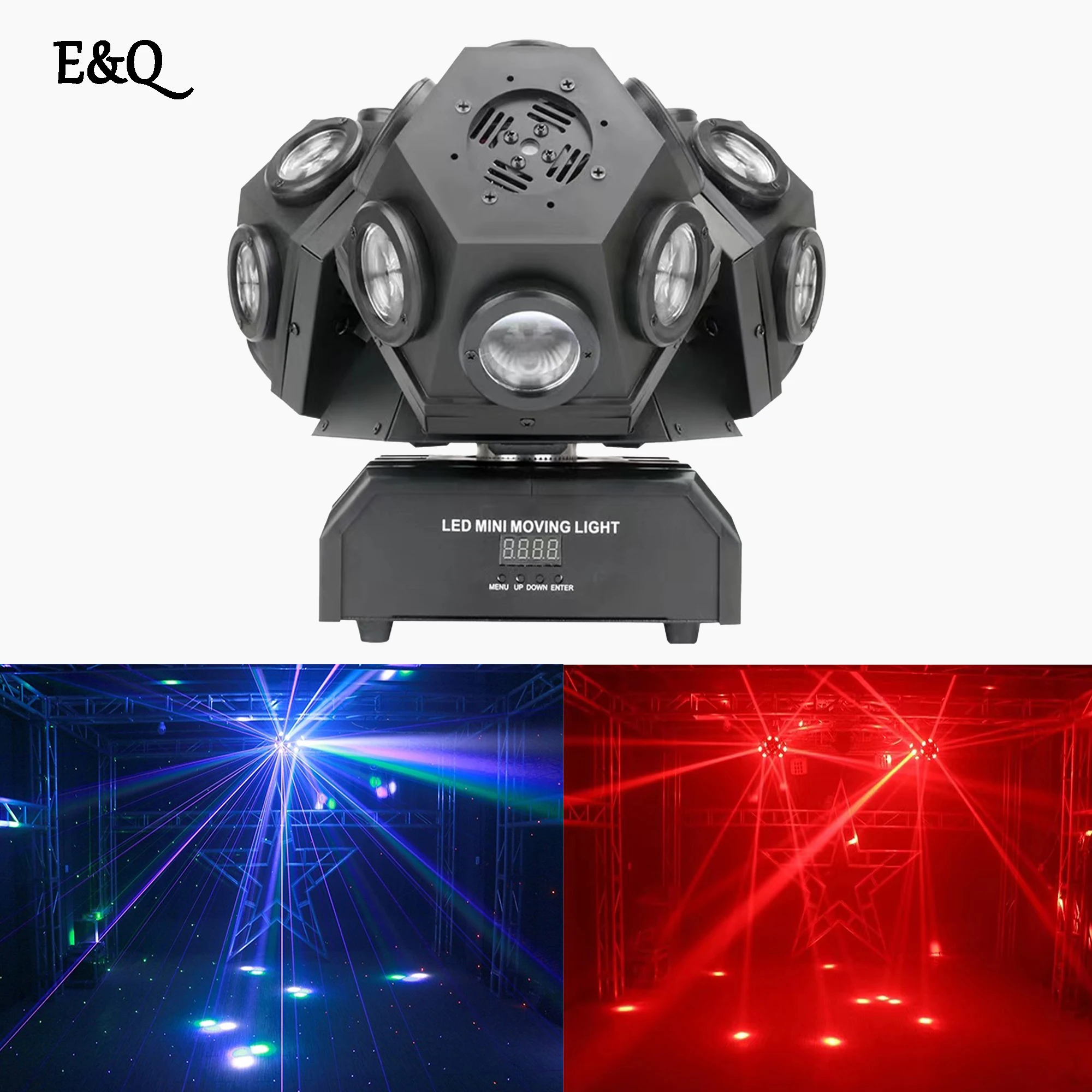 

18x10w RGBW 4in1 LED Beam Moving Head Light 3 Heads Beam with RGB Laser Stage Lighting Projector DMX DJ Disco Xmas Party Lights