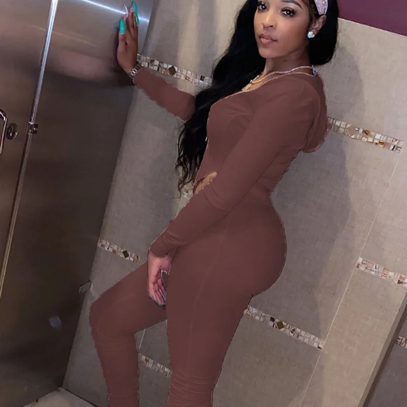 

Fall 2020 jogging suits for women zipper cropped hoodie+ stacked legging sweatpants two piece outfits Pink outfits matching sets