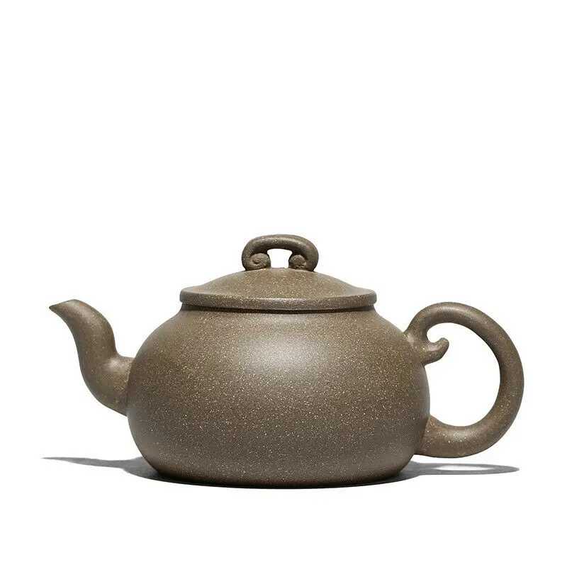 

5.8*3" Chinese Yixing Zisha Duan Clay 250cc Handmade Ruyi Cover Gongfu Teapot