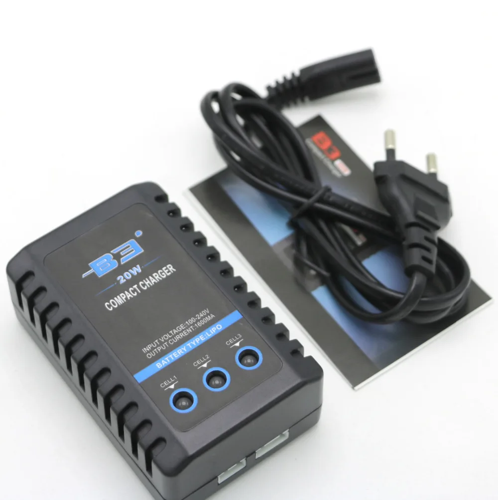 1 шт. компактный портативный аккумулятор IMAX B3 20 Вт 6a для 2s 3s RC LiPo AEG Airsoft Hobby Прямая