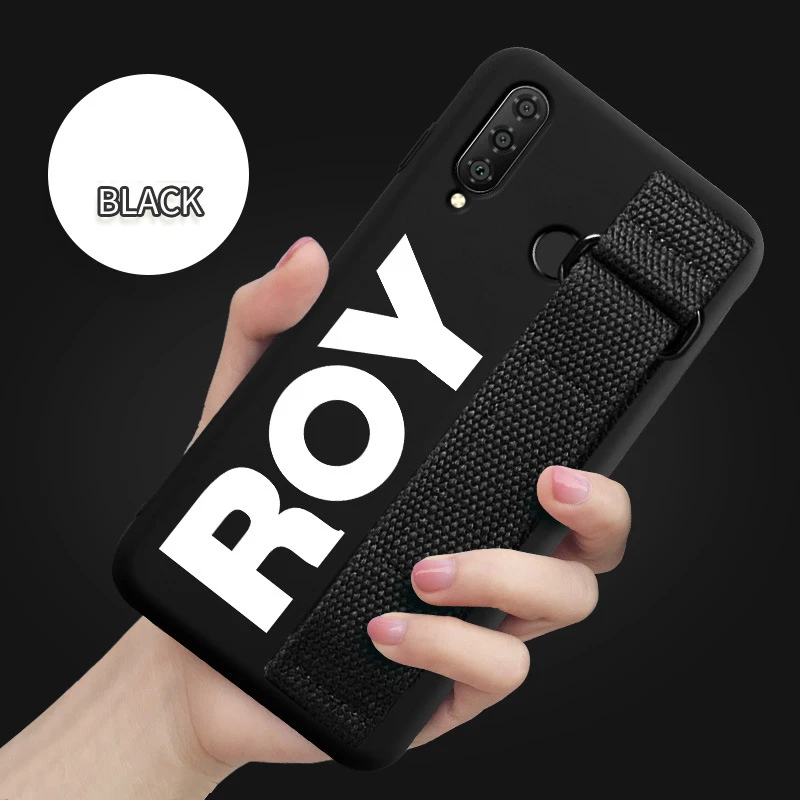 Black Ручной ремешок чехол для Xiaomi mi 9 SE 8 Pro Lite 6X A3 A2 A1 9T CC9 Max 2 3 Red mi K20 Примечание 10 7 6 mi x 2S чехол матовый Силиконовый чехол - Цвет: Black