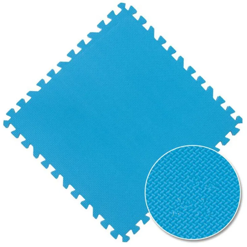 blue Детский коврик-пазл 30*30 см, детский разноцветный игровой коврик-пазл, детский коврик для упражнений, плитка для пола из пены EVA, игровой коврик для спортзала, коврик, игрушки - Цвет: blue